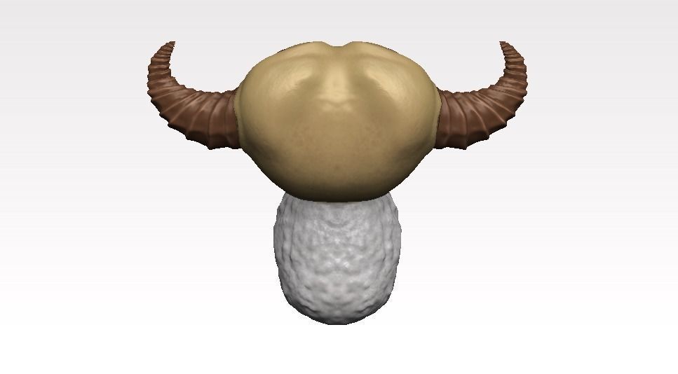 cartoon sheep Low-poly 3D model_8