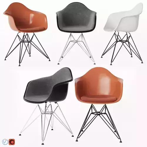 Eames Plastic Armchair Dar Vitra