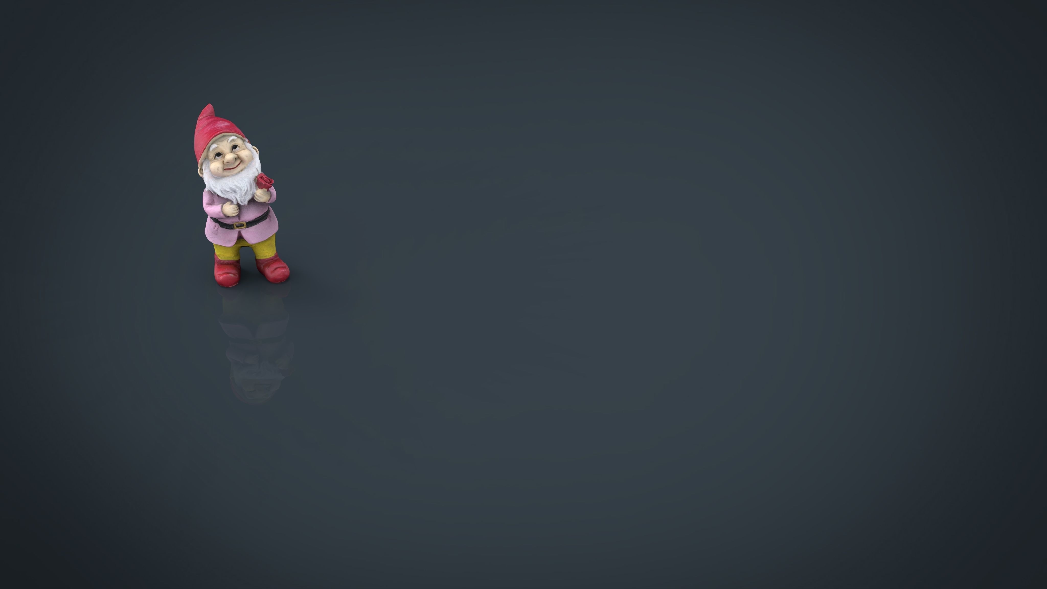 Garden Gnome 5 Low-poly 3D model_11