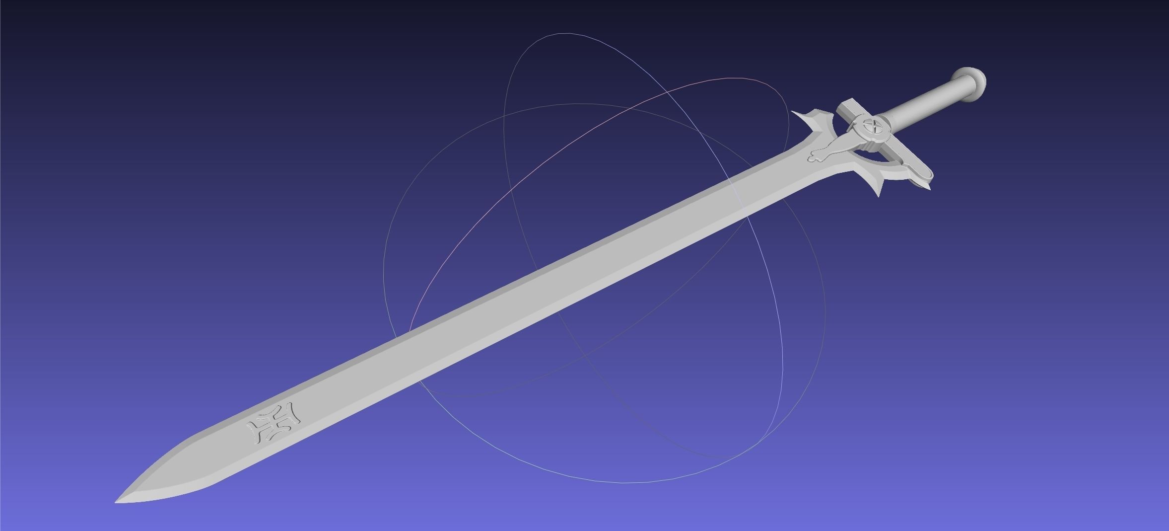 Sword Art Online Elucidator Sword Printable Assembly 3D print model_21