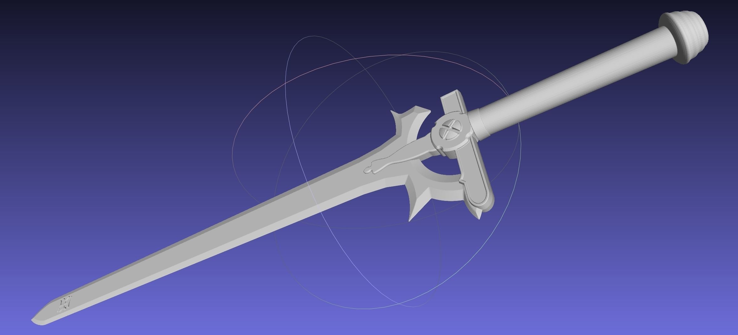 Sword Art Online Elucidator Sword Printable Assembly 3D print model_18