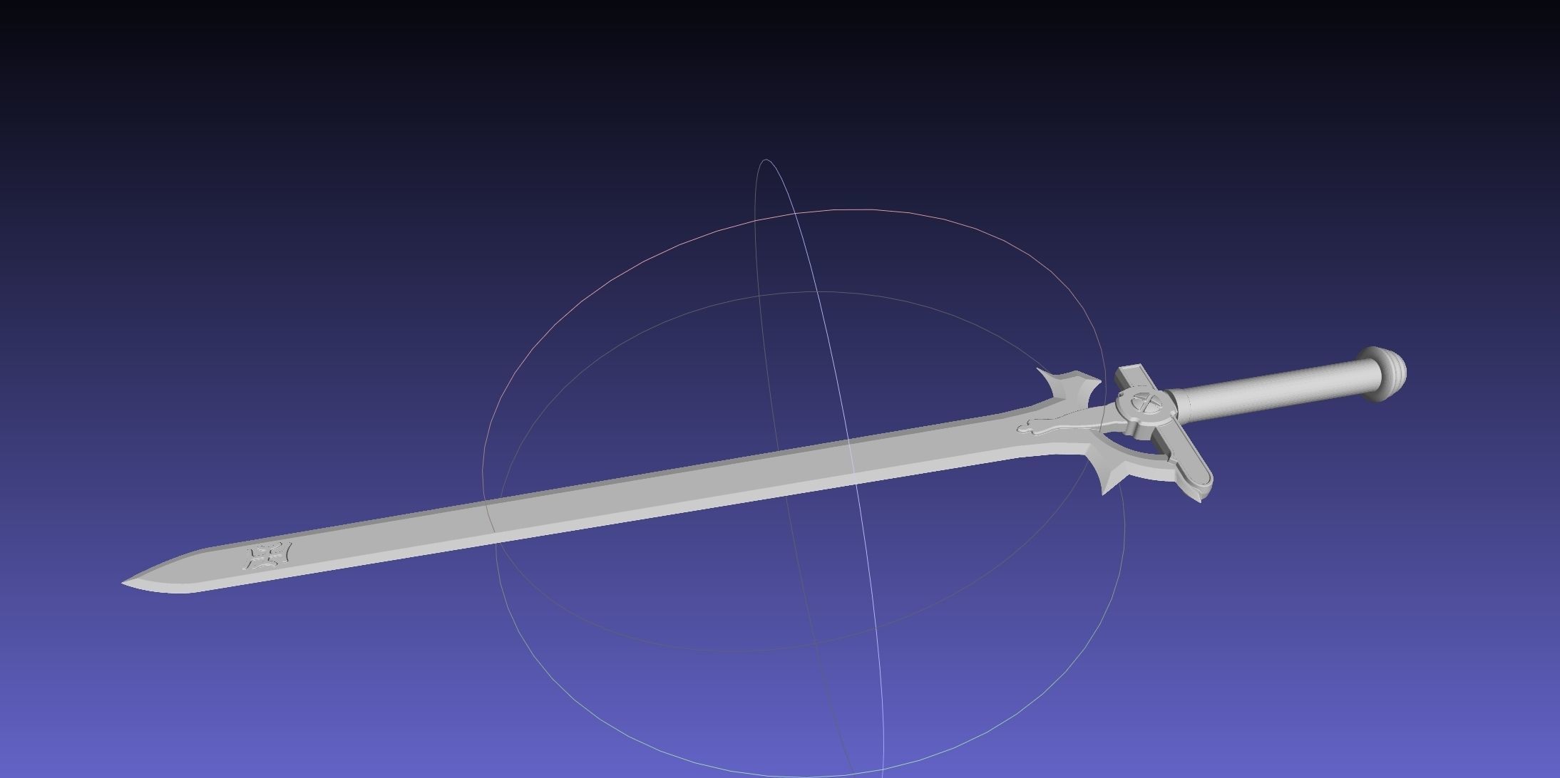 Sword Art Online Elucidator Sword Printable Assembly 3D print model_40