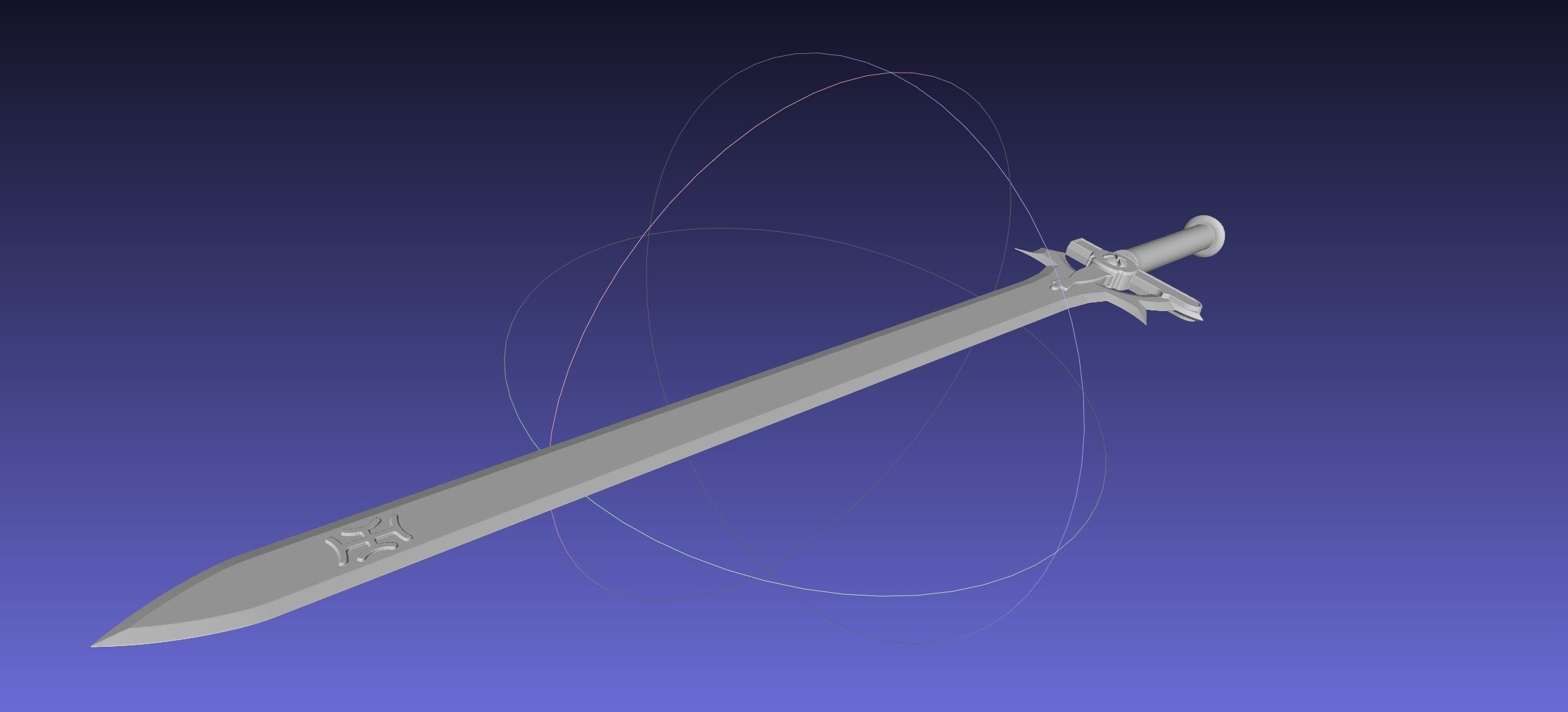 Sword Art Online Elucidator Sword Printable Assembly 3D print model_20