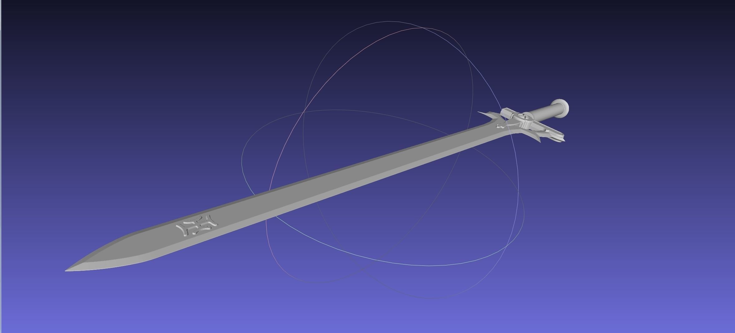 Sword Art Online Elucidator Sword Printable Assembly 3D print model_19