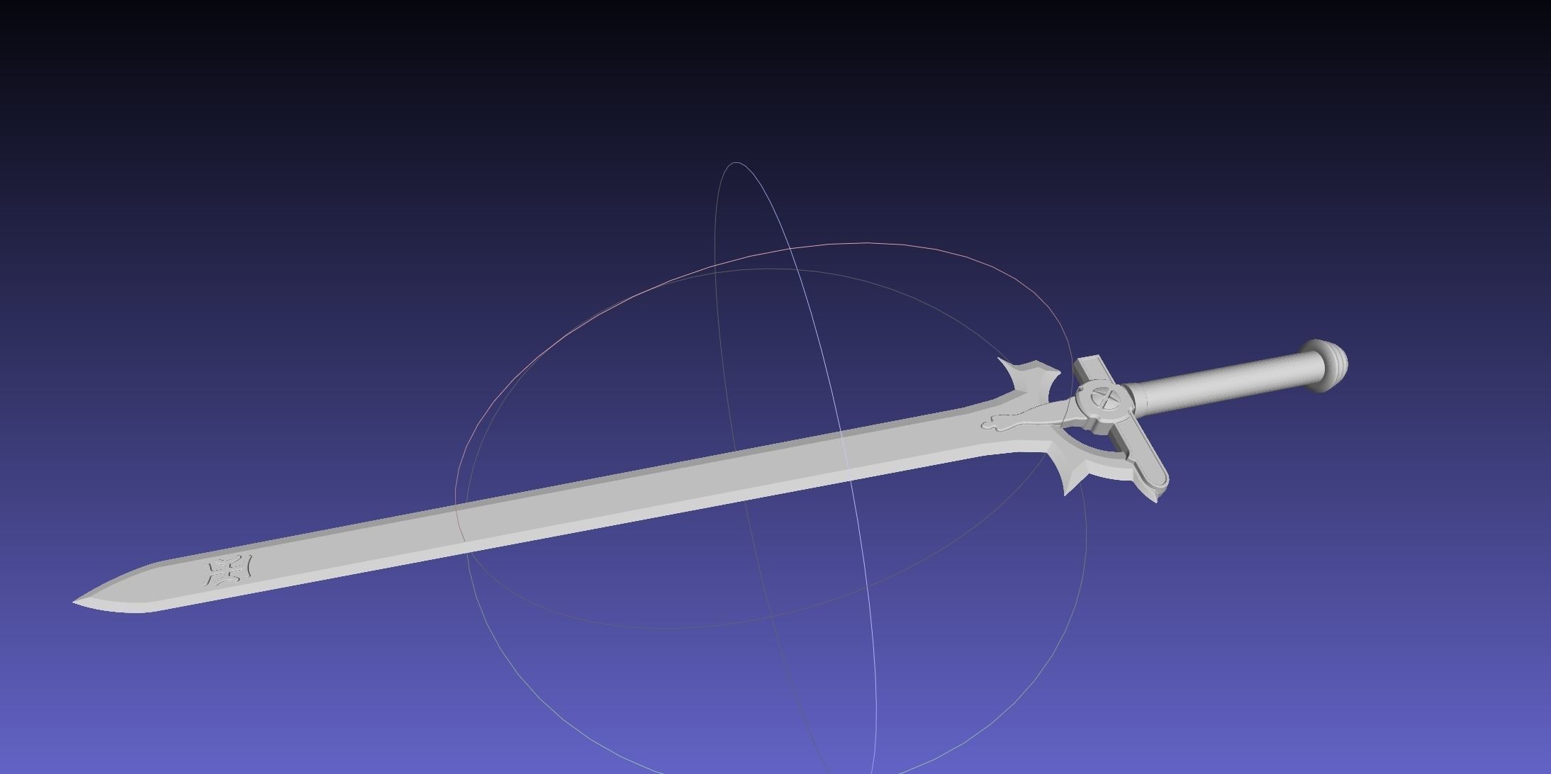 Sword Art Online Elucidator Sword Printable Assembly 3D print model_39