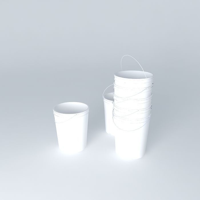 Five gallon bucket Free 3D model_2
