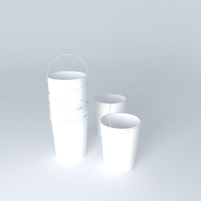 Five gallon bucket Free 3D model_1