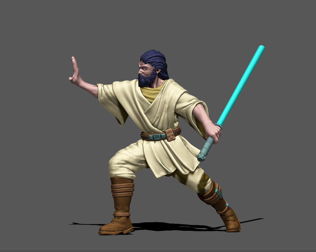 light side knight 3D print model - 35 mm scale 3D print model_8