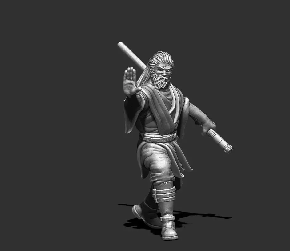 light side knight 3D print model - 35 mm scale 3D print model_0