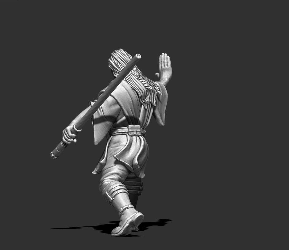 light side knight 3D print model - 35 mm scale 3D print model_5