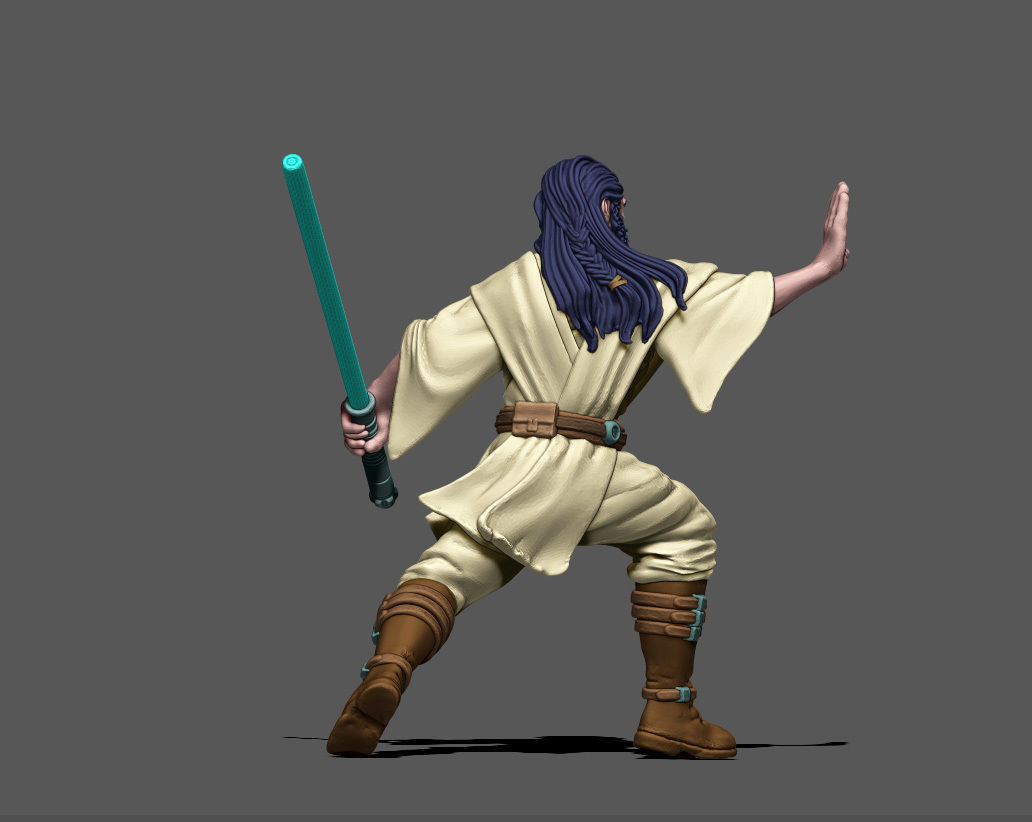 light side knight 3D print model - 35 mm scale 3D print model_9