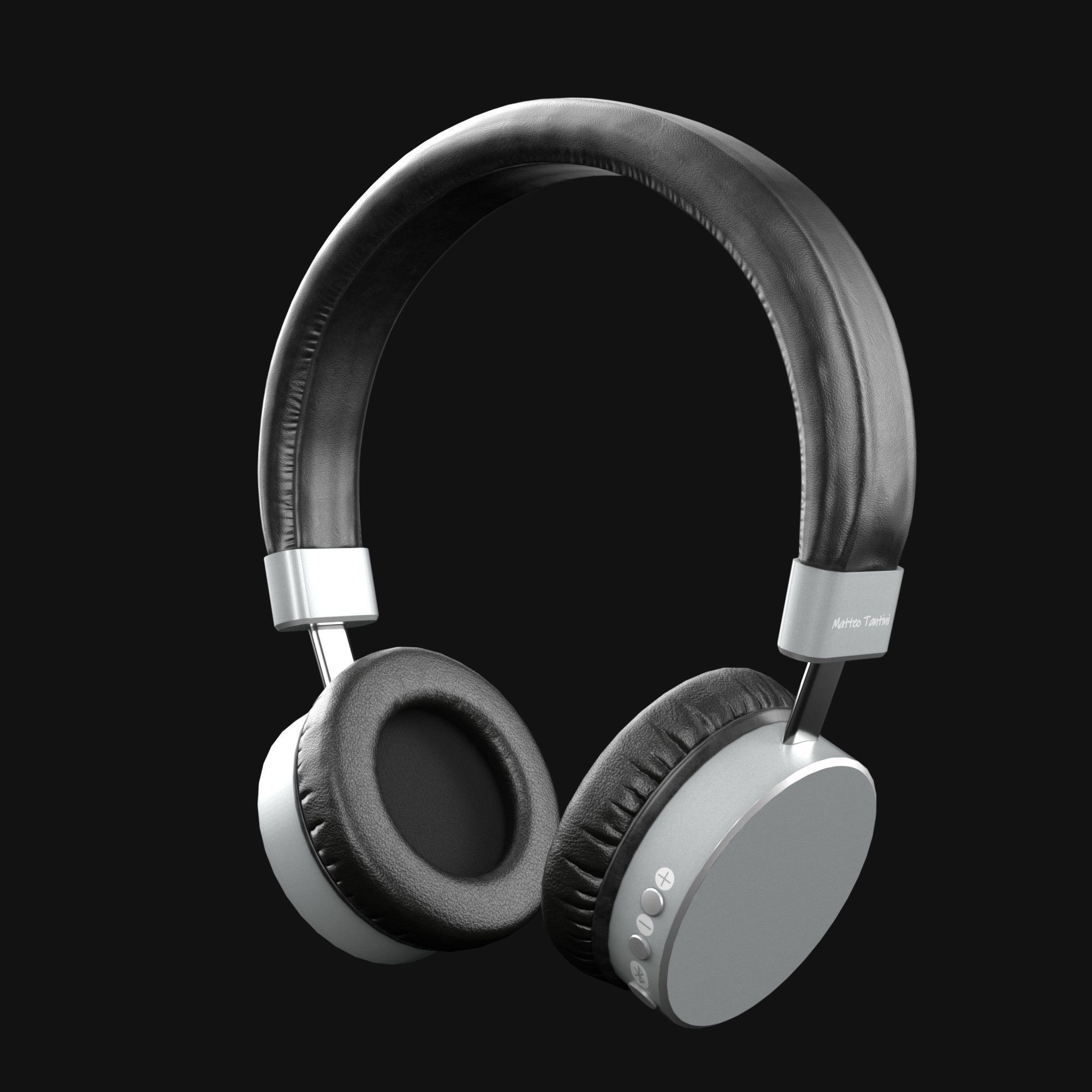 Headphones Matteo Tantini PBR Low-poly 3D model_1
