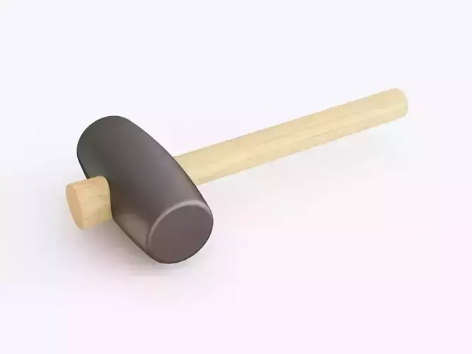Rubber hammer 3D model