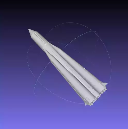Sputnik Launcher Rocket Printable Model 3D print model