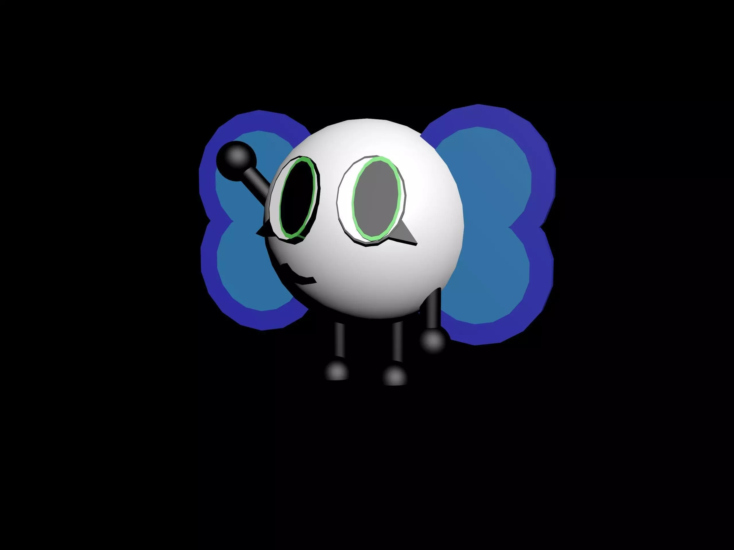 Snowball Butterfly Free 3D model