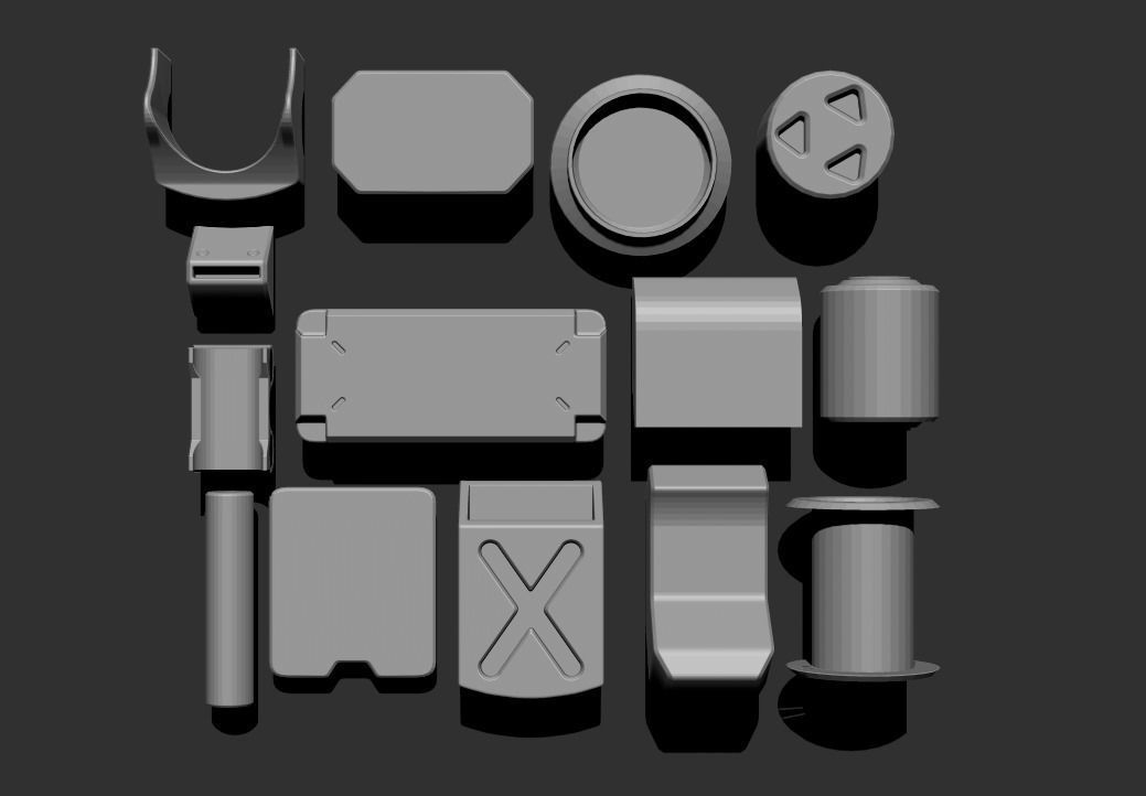 Basic Kit-Bash Vol4 Free 3D model_1