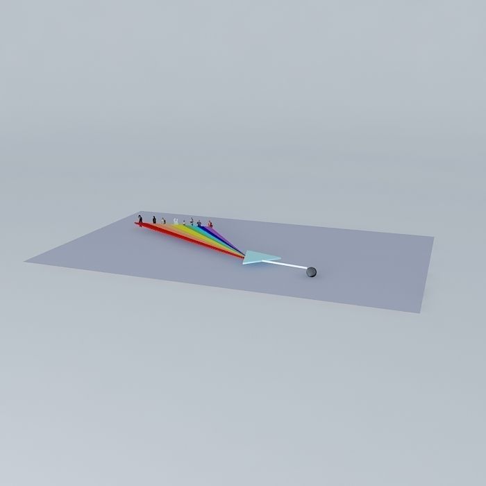Prism rainbow Free 3D model_1