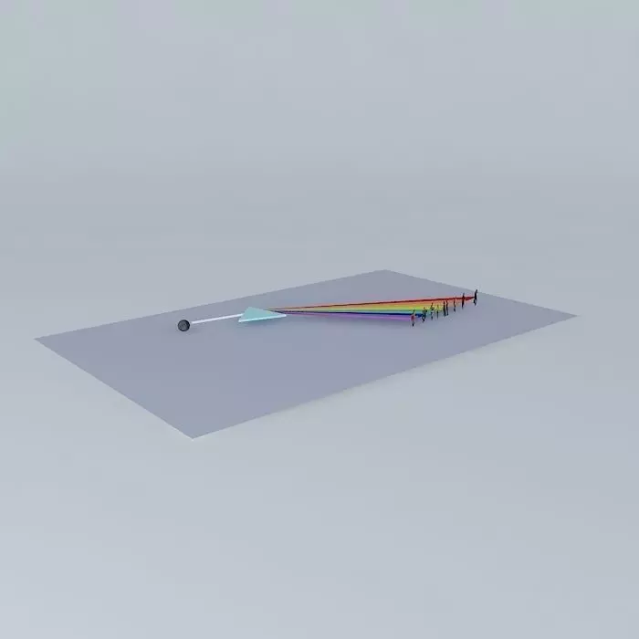 Prism rainbow Free 3D model_0