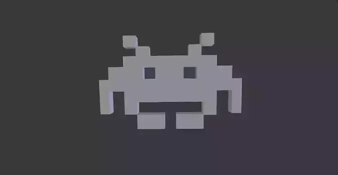 The Space Invaders Enemy Free 3D model