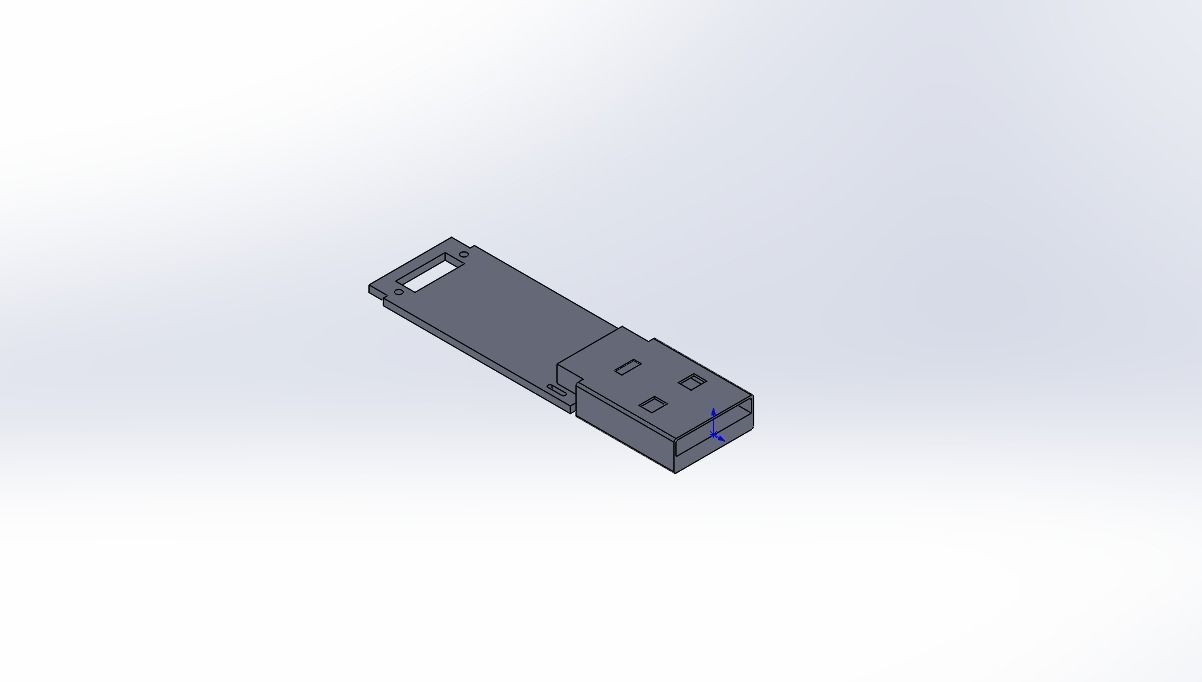 Flash Drive Casing 3D print model_1