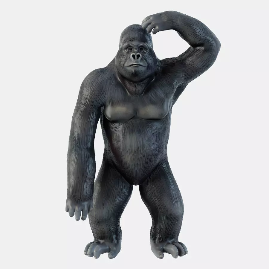 Figurine Gorilla 2 3D model_0