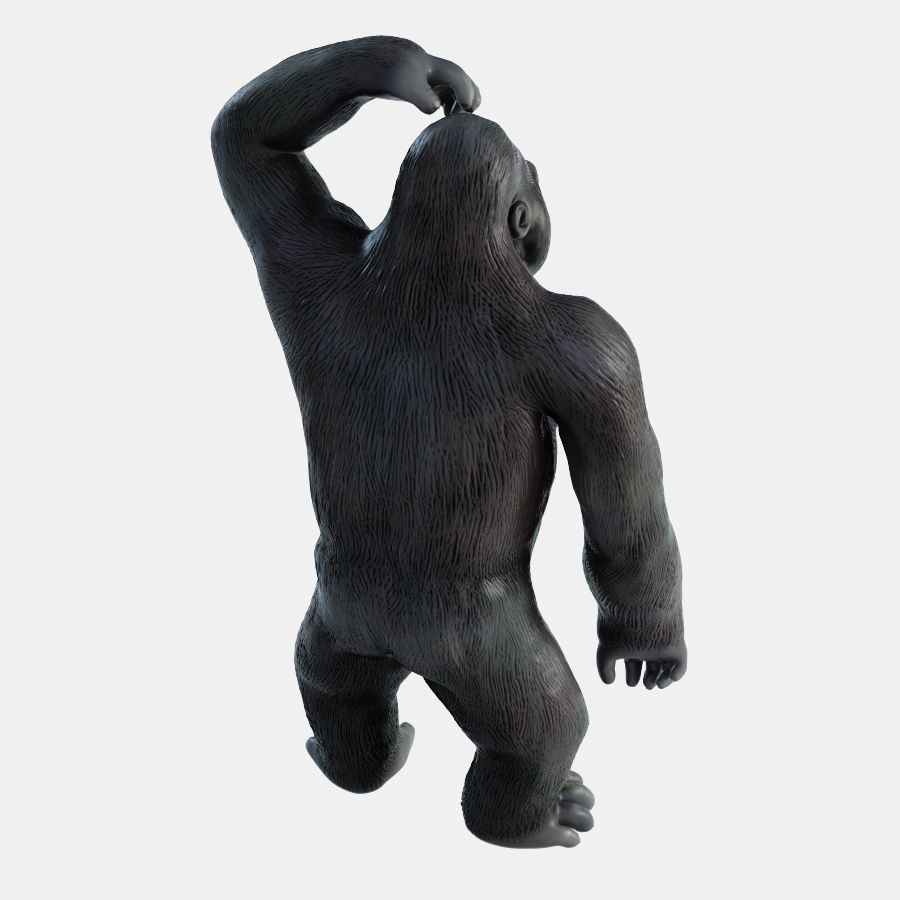 Figurine Gorilla 2 3D model_3