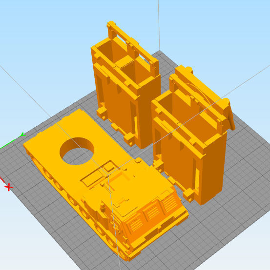 Missiles launcher truck pen and pencil holder 3D print model_11