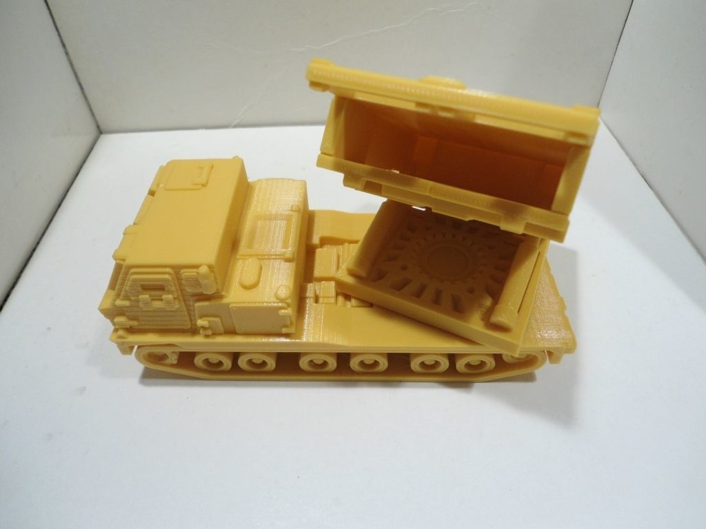 Missiles launcher truck pen and pencil holder 3D print model_2