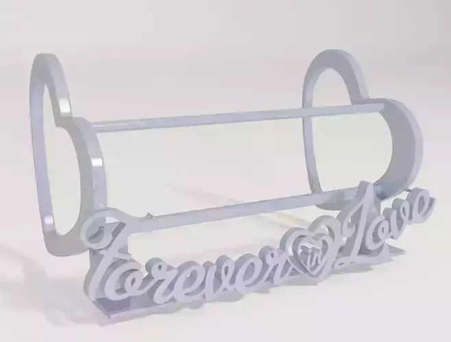 Forever in Love - Decorative photo frame holder 3D print model