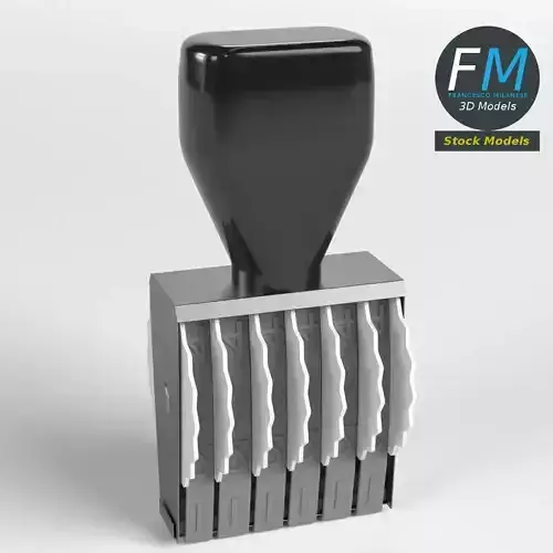 Dater stamp 3D model