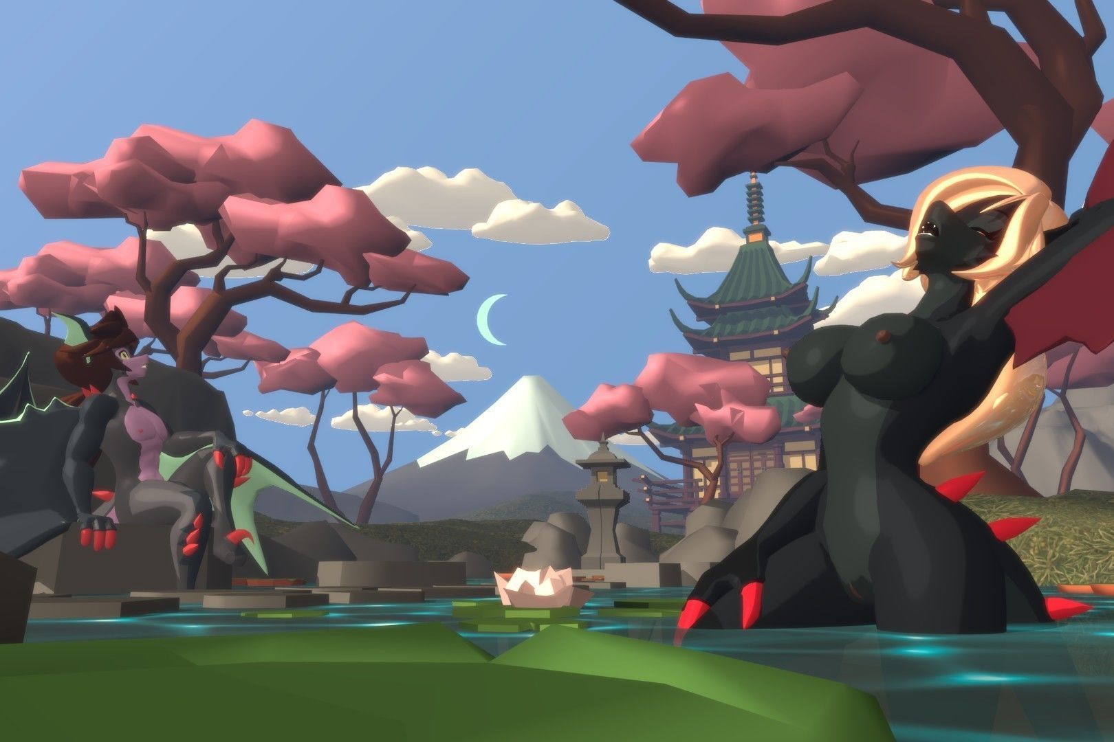 Acheron Wyverns Nude Low-poly 3D model_10