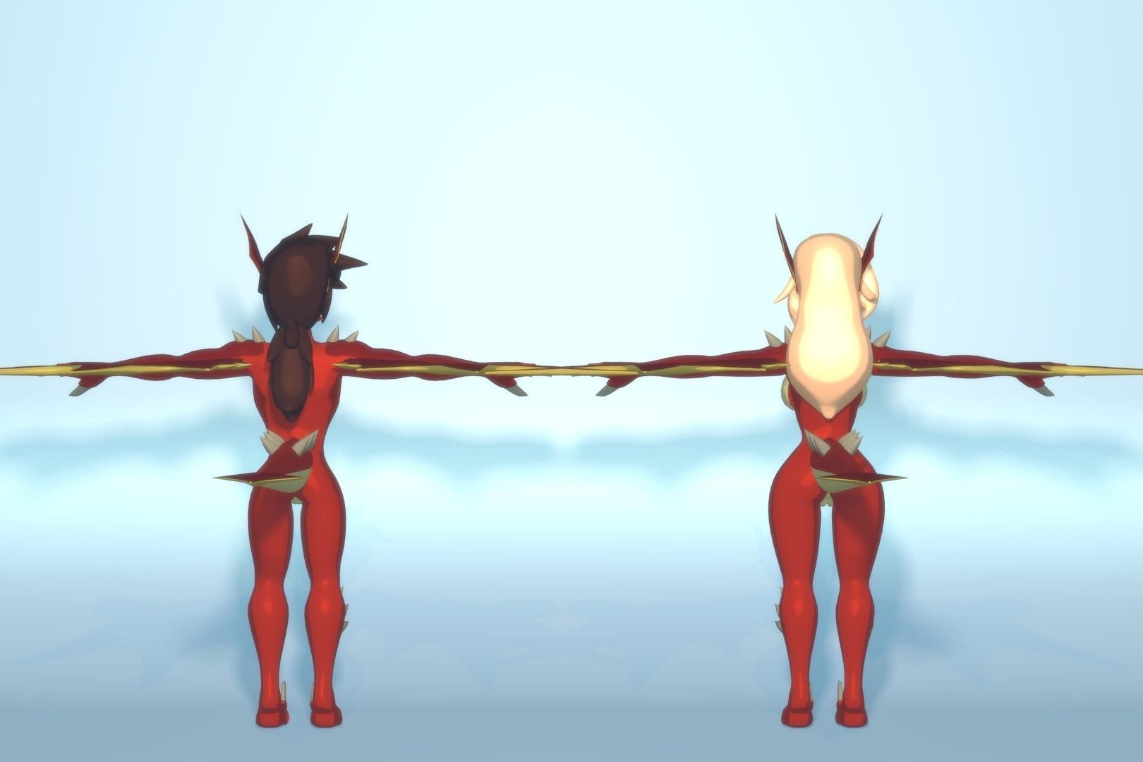 Acheron Wyverns Nude Low-poly 3D model_15