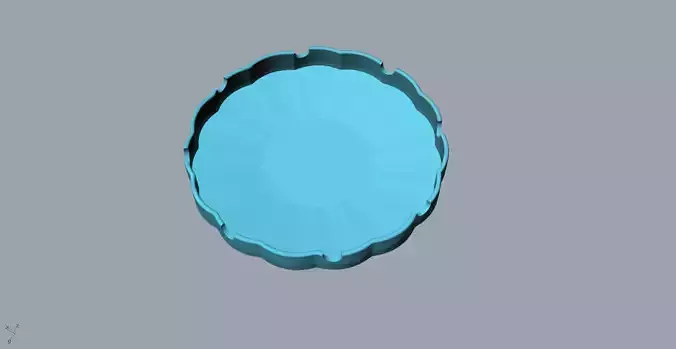 Orchid creative ashtray 3D Model