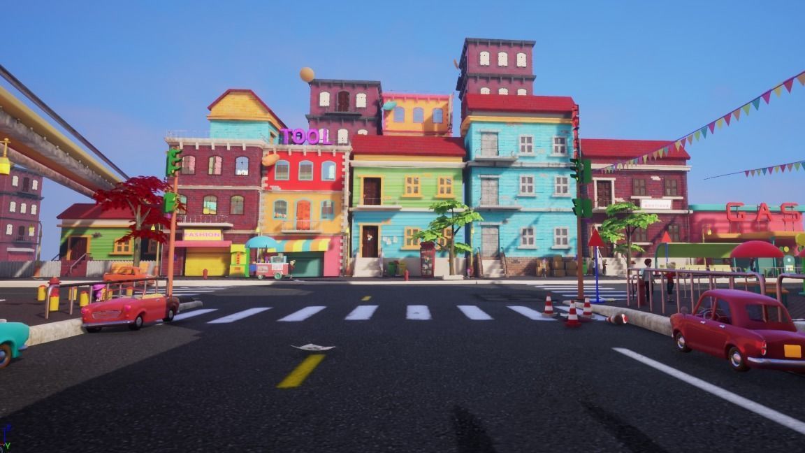 Asset - Cartoons - Background - Animation - Hight Poly Low-poly 3D model_10