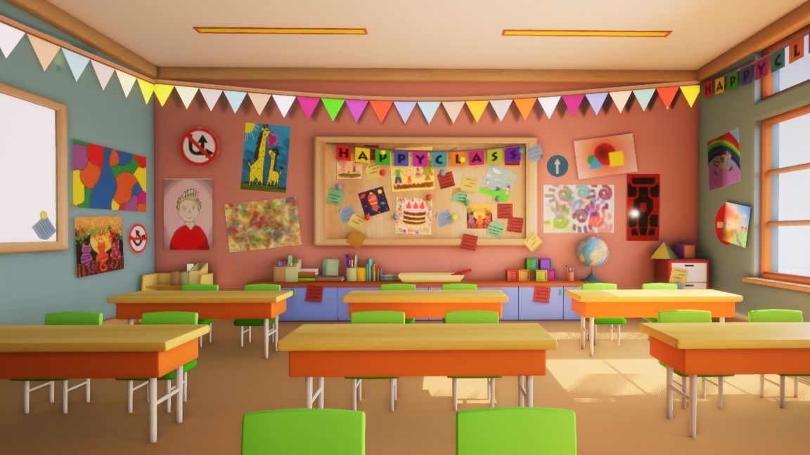 Asset - Cartoons - Background - Animation - Hight Poly Low-poly 3D model_23