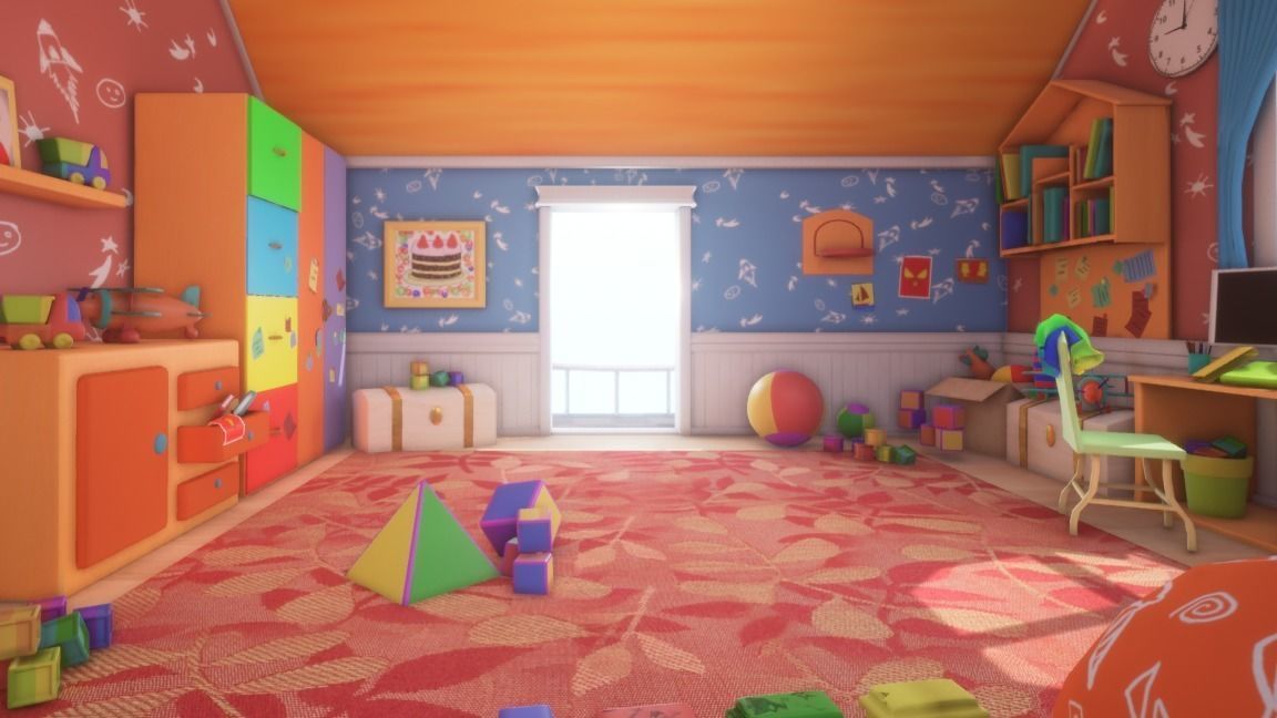 Asset - Cartoons - Background - Animation - Hight Poly Low-poly 3D model_18