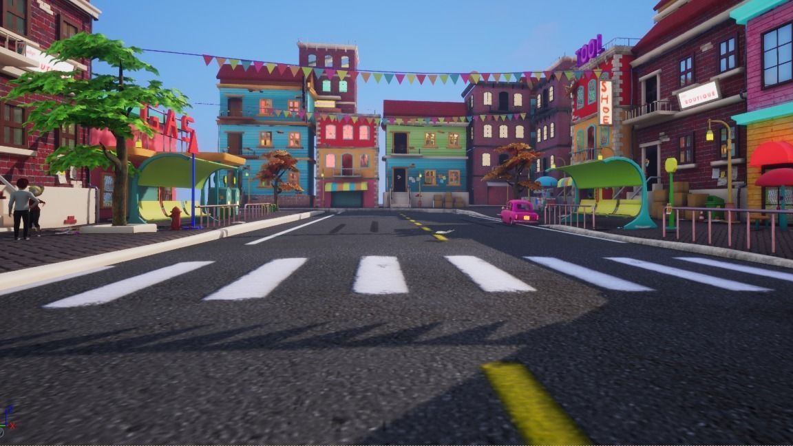 Asset - Cartoons - Background - Animation - Hight Poly Low-poly 3D model_11