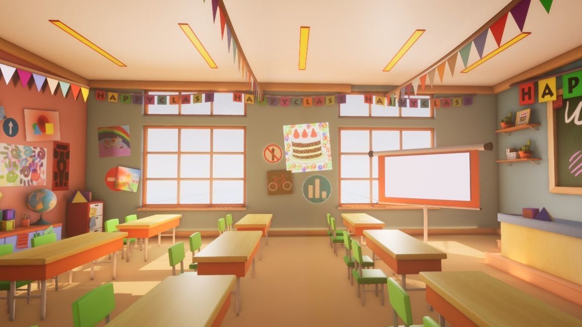 Asset - Cartoons - Background - Animation - Hight Poly Low-poly 3D model_25