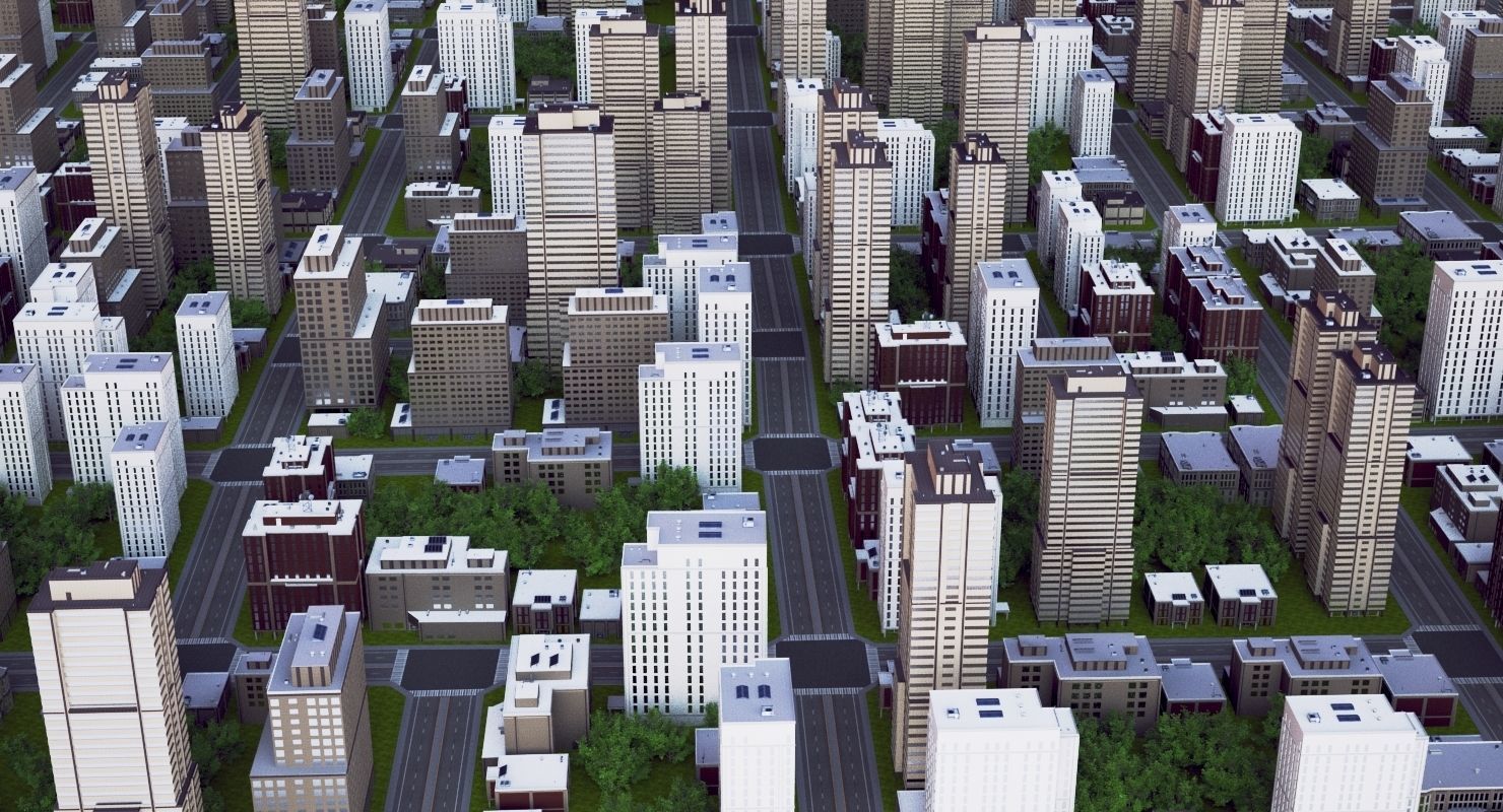 City Block 05 3D model_5