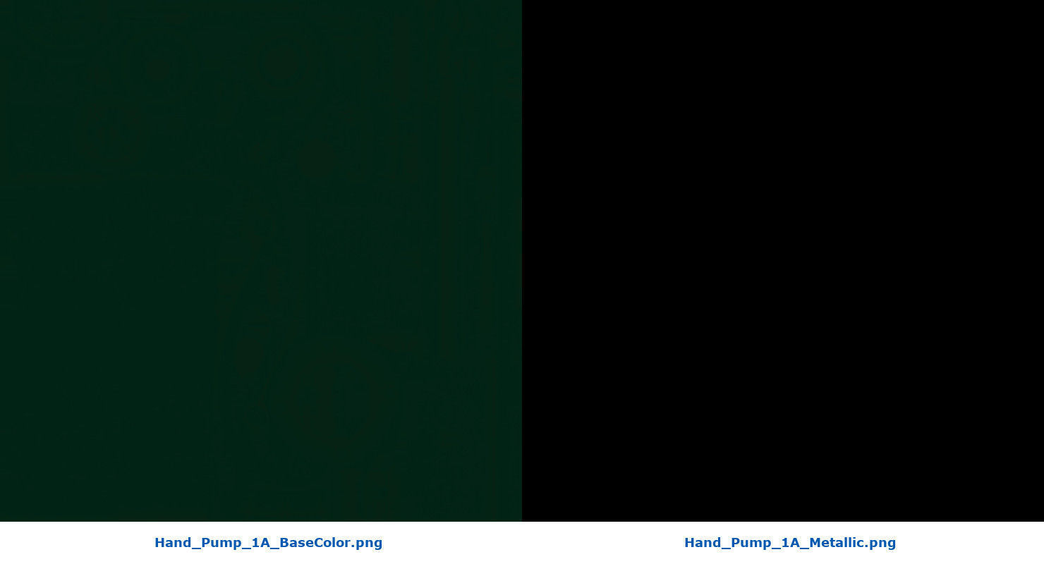 Hand Pump 1A Low-poly 3D model_9