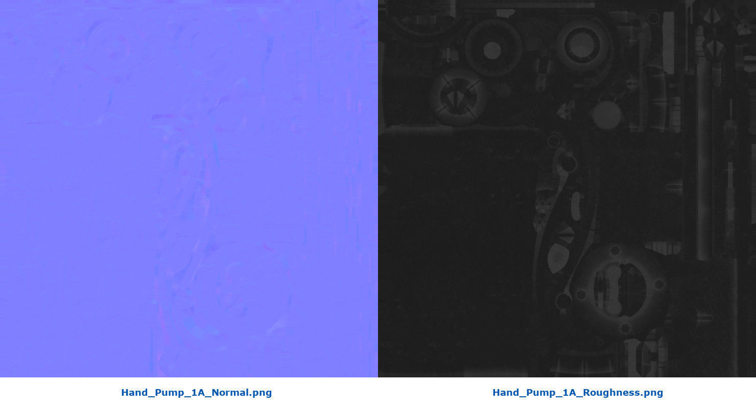 Hand Pump 1A Low-poly 3D model_10