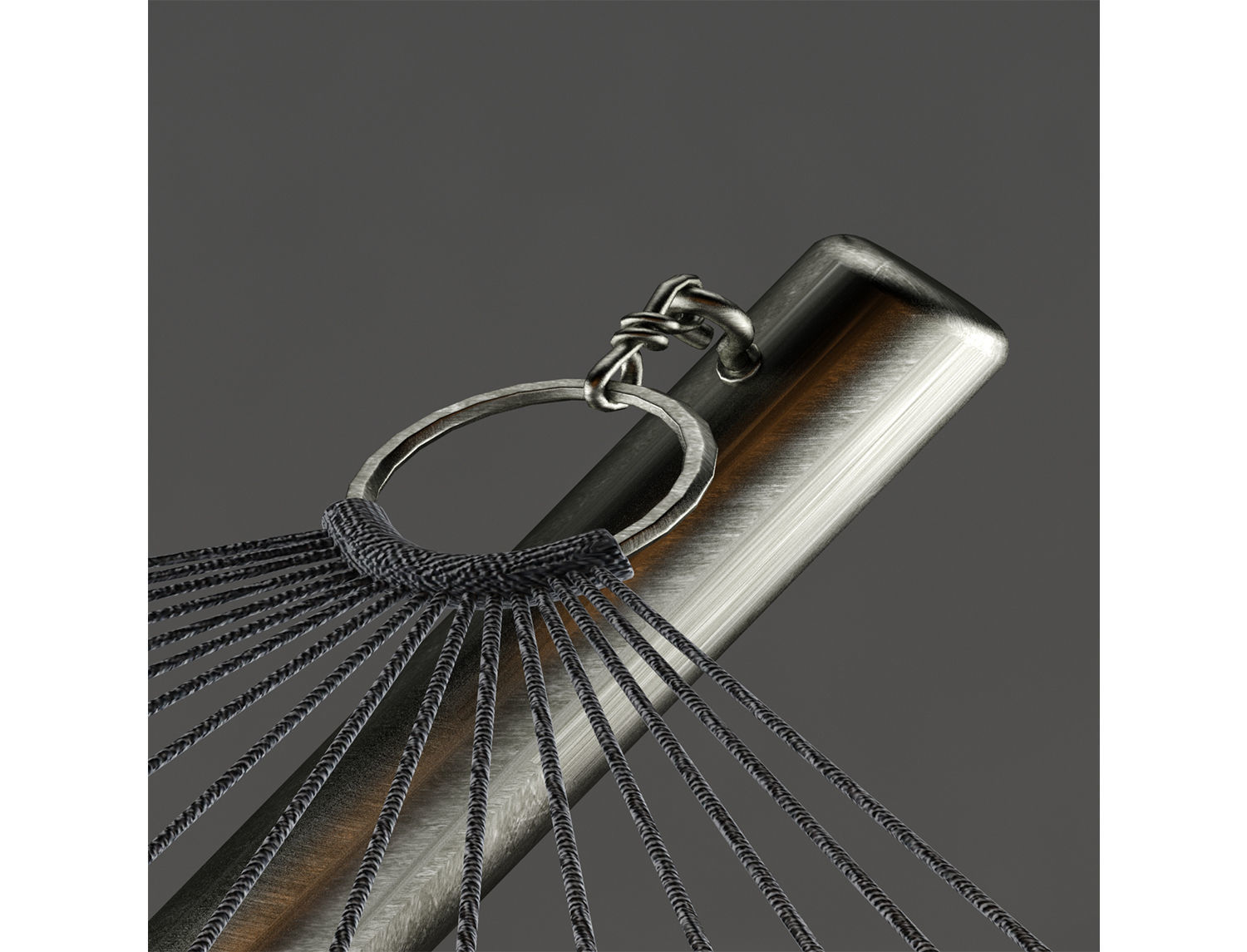 Air lounge Hammock Tucci Low-poly 3D model_2