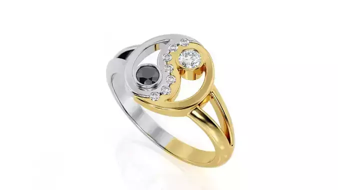  Yin Yang Ring R 0083