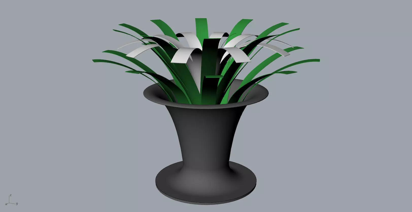  Orchid decorative vase  3D Model 3D print model_0