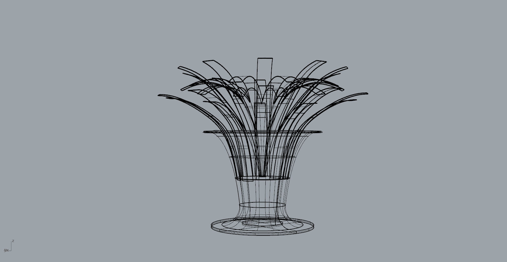  Orchid decorative vase  3D Model 3D print model_11