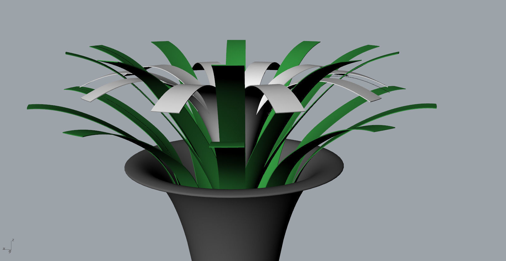  Orchid decorative vase  3D Model 3D print model_2