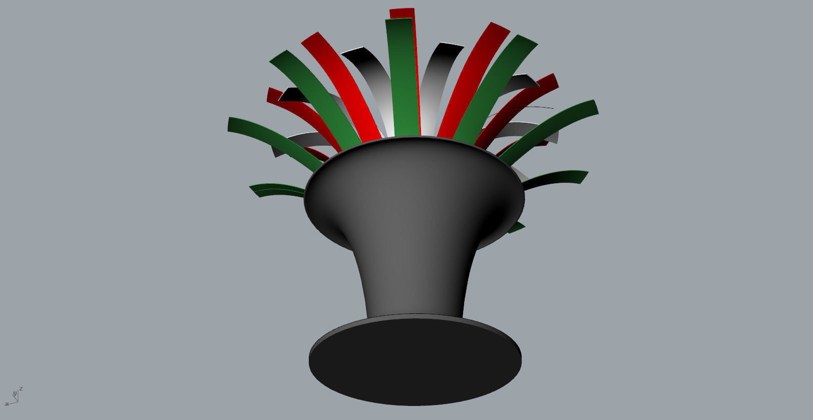  Orchid decorative vase  3D Model 3D print model_17