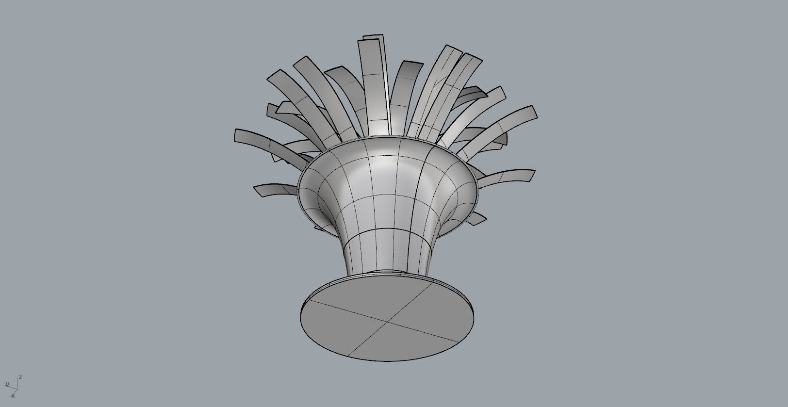  Orchid decorative vase  3D Model 3D print model_5