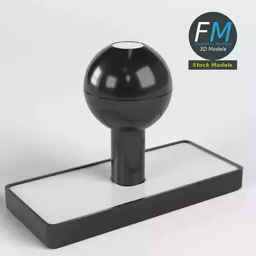 Traditional rubber stamp 3D model
