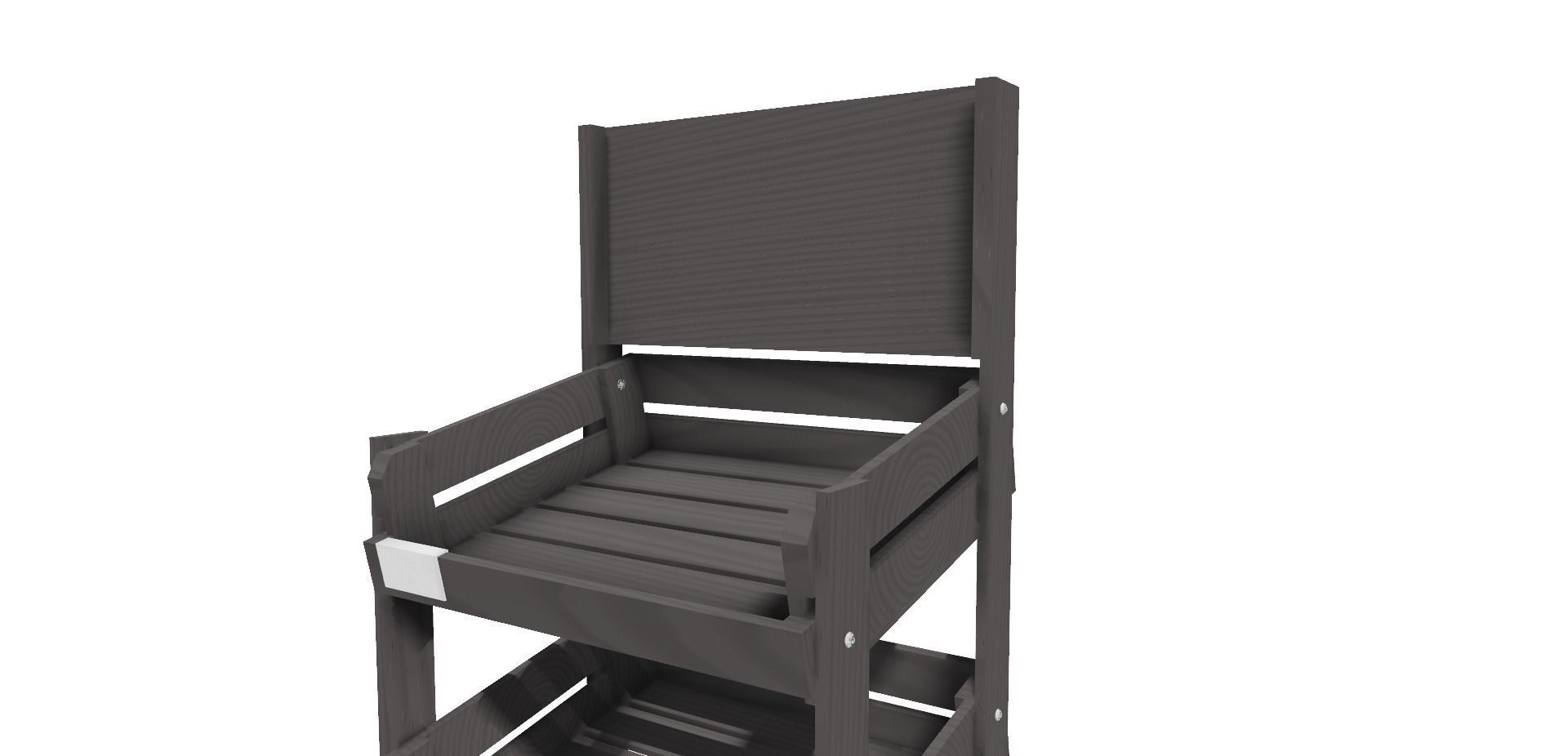 Wooden retail display 3D print model_3